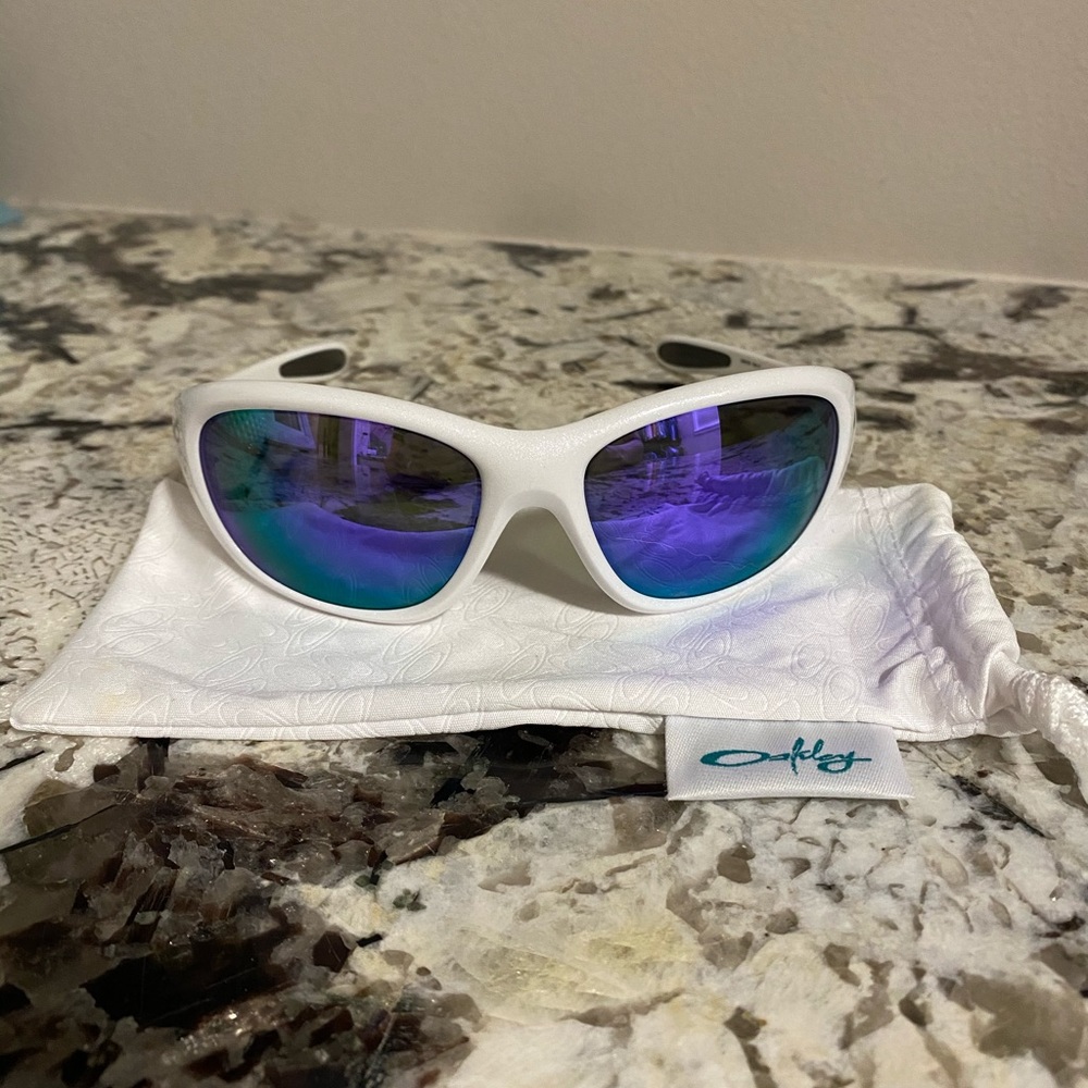 White Oakley Sunglasses